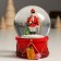 Souvenir Polystone Water Ball "Nutcracker at the Christmas tree" 7x8x9 cm