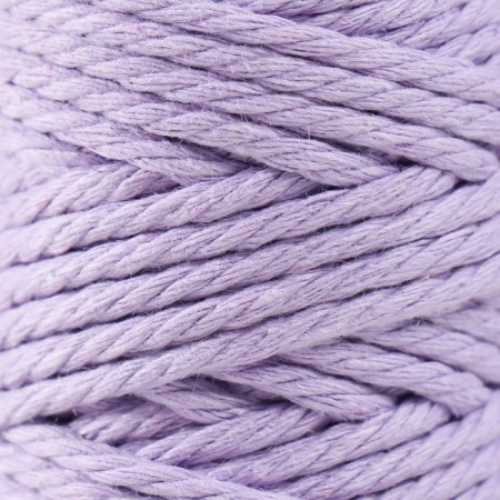 Knitting cord 100% cotton, width 3mm 25m 80g "Lilac" 4.5x4.5x10 cm-2