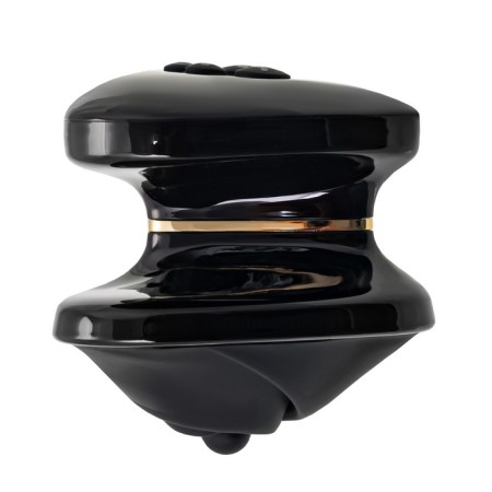 Vibrator Mystim Heart os Desire with electrical stimulation, 6.7 cm, silicone, black color-6