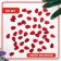 A set of magnets "God's cow", 50 pcs., Red