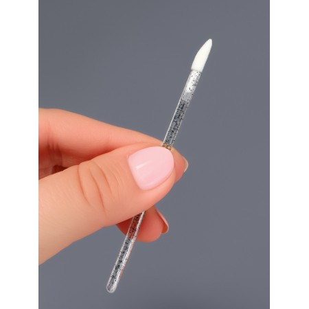 Applicators for lipstick and shine, set - 10 pcs, 9 cm, black color-6