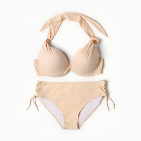 Separate female swimsuit, cream color, size 52