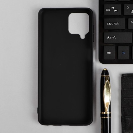 Case for Samsung Galaxy A22, silicone, matte, black-1