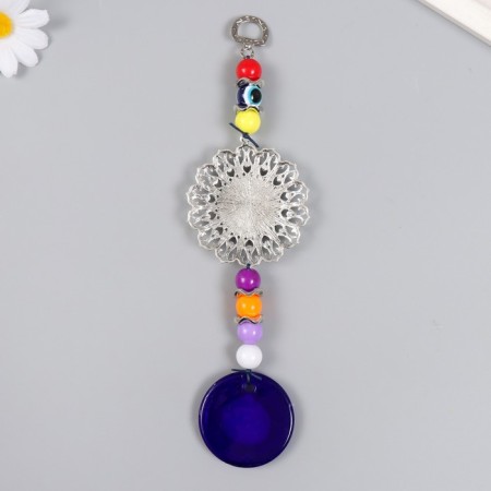 Suspension from the evil eye "openwork medallion" 23.2 cm mix-2
