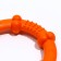 Ring of a relief of thermoplastic rubber, does not drown, 9.5 cm, orange