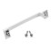 Cappio RSC038, zinc, m/o 128 mm sloping handle, white color
