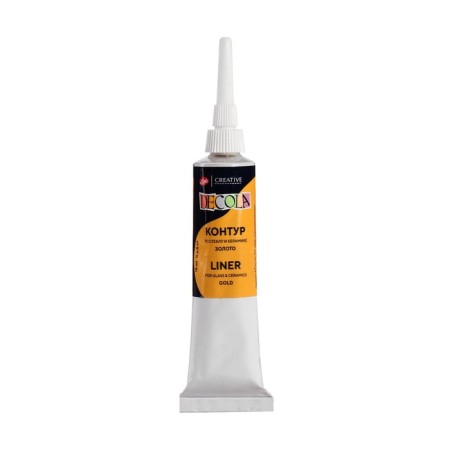 Glass and ceramic circuit 18 ml, ZHK Decola Metallic, gold, (5303965)-2