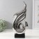 Souvenir Ceramics "Abstraction. Sea arrows" silver 7.5x18.5x41 cm