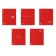Notebook of 48 sheets in the Erichkrause CoverProbook Words cage, with a plastic cover, red,