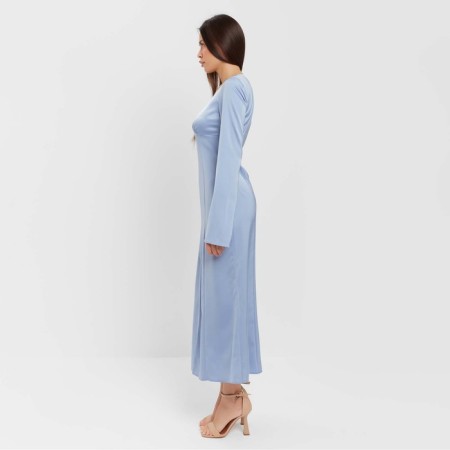 Women's silk dress Mist: Classic Collection p. 44, blue color-1