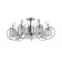 Freya FR20-CL-07-CH SIMONE, 939X939X425 mm ceiling lamp, E14, 7x40W, chromium color