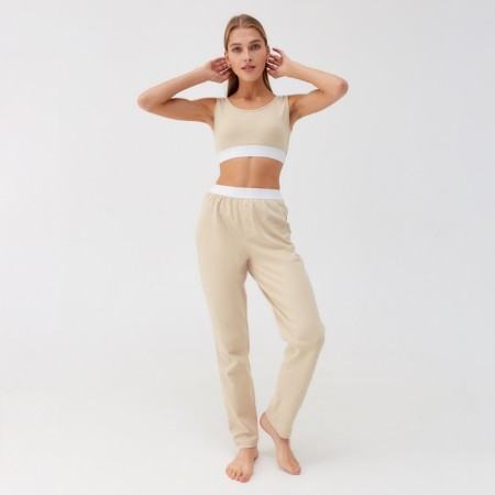 Pants Years Minaku: Home Collection Beige Color, Rr. 42