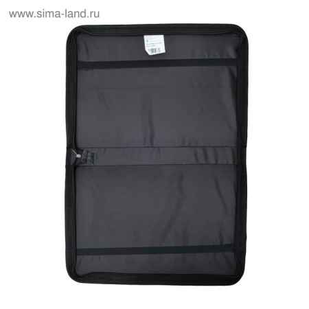 Folder for drawings and drawings A2, 640 x 450 x 30 mm, with handles, textile, estado, 3 pockets, black color,-8