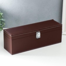 Casket wood, leatherette to the bottle 
