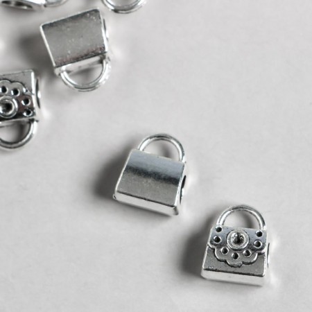 Busina for creativity Metal "Bag" silver 1.2x1 cm