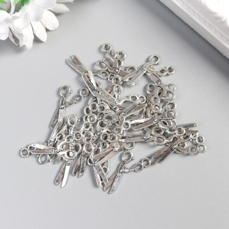 Decor Metal for creativity "Hairdresser scissors" (A17980) 1.2x2.2 cm-2