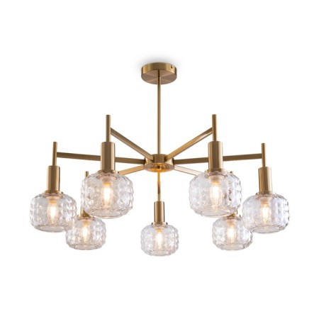 Ceiling lamp FREAA FR5366CL-07BS Fero, 800x800x550 mm, E14, 7x40W, brass color-1
