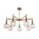 Ceiling lamp FREAA FR5366CL-07BS Fero, 800x800x550 mm, E14, 7x40W, brass color
