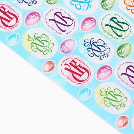 Easter stickers on the eggs "HB", 7.3 x 14.3 cm-2