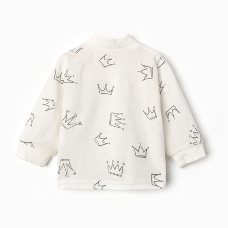 Baby blouse, beige color/crown, height 80 cm-3