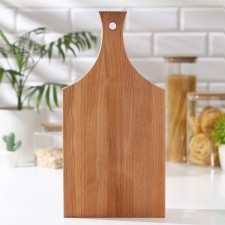 Board cutting shade, 39 × 20 × 1.2 cm, with a straight handle, beech