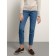 Women's jeans with a high landing CONTE Elegant Relaxed MOM, size S, MID Blue color