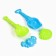 Set "Buckets, shoulder blades, molds": 5 toys for sandboxes, plastic, 14 x 25 cm, mix
