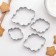 A set of cooking forms “photo frame”, 4 pcs, chrome -colored color