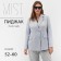 Jacket women's double-breasted Mist Plus-Size, r.56, gray