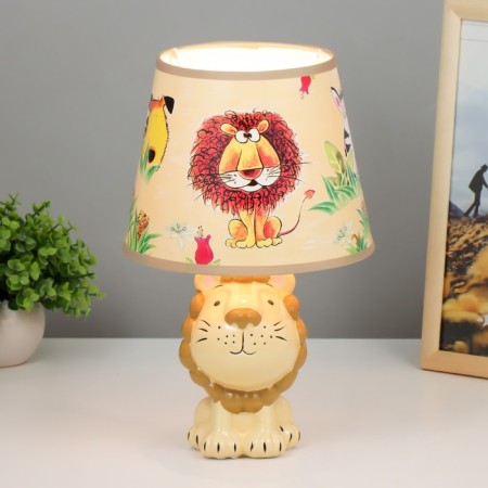 Board lamp "Leo" E14 15W brown 18x18x28 cm Risalux-1