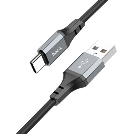 Hoco X92, Type -C cable - USB, 3 A, 3 m, silicone braid, black