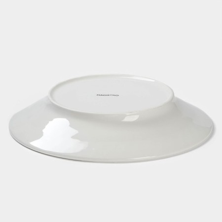 Porcelain Porcelain Magistro "glare", d = 23 cm, white color-2