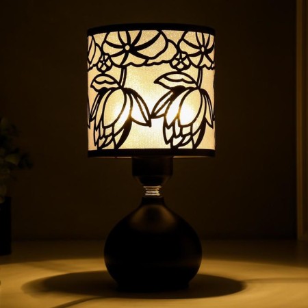 Table lamp "Lotuses" E27 40W Black 14x14x28 cm Risalux-2