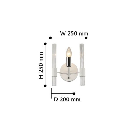 Sconces supreme, 1x40W E14, white color-3