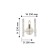 Sconces supreme, 1x40W E14, white color