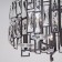 Smart Suspended Light Frammenti, 60W, E14, 52x52 cm