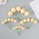 Decor for creativity "Balls Yellow" d = 2; 3; 3.5 and 4 cm set 20 pcs