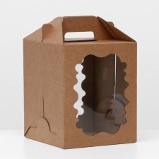 Confectionery packaging, craft, 18 x 18 x 22 cm