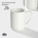 A set of porcelain mugs Magistro Mien, 6 items: 270 ml, white color
