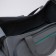 Sports bag with lightning, 3 outer pockets, gray/turquoise color