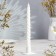 Set of candles of twisted, 4 pcs, 2.2x25 cm, lacquered white