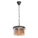 Goslar chandelier, 3x60W E14, black color, gold