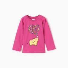 Jumper for a girl, Fuchsia color, height 80 cm