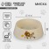 Plastic bowl “CAT”, beige, 300 ml
