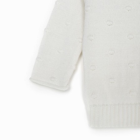 Cardigan Knitted baby I, r.80-86, milk-1