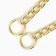 Collar - Metallic a single strain, 65 cm, wire thickness 3.5 mm, golden