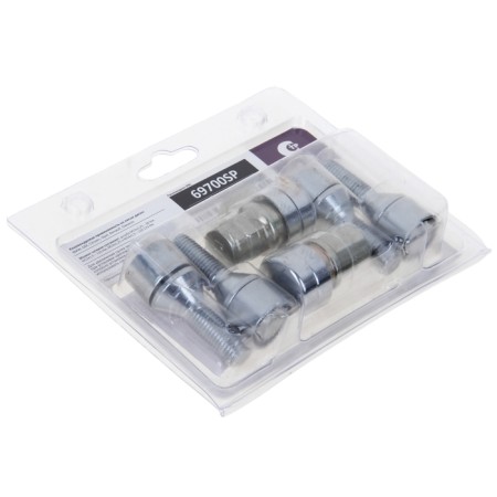 Secrets on car wheels, bolt 12x1.5 mm, 56/28 mm, 4 pcs + 2 keys-1