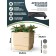 Kashpo for flowers and plants, sand 20x20x20cm, 6.5l