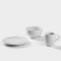 Set of porcelain dishes "Bellew", 3 objects: plate flat d = 20 cm, landing 650 ml, mug 300 ml