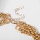 The necklace "chain" is double, tourniquet, color gold, 40 cm